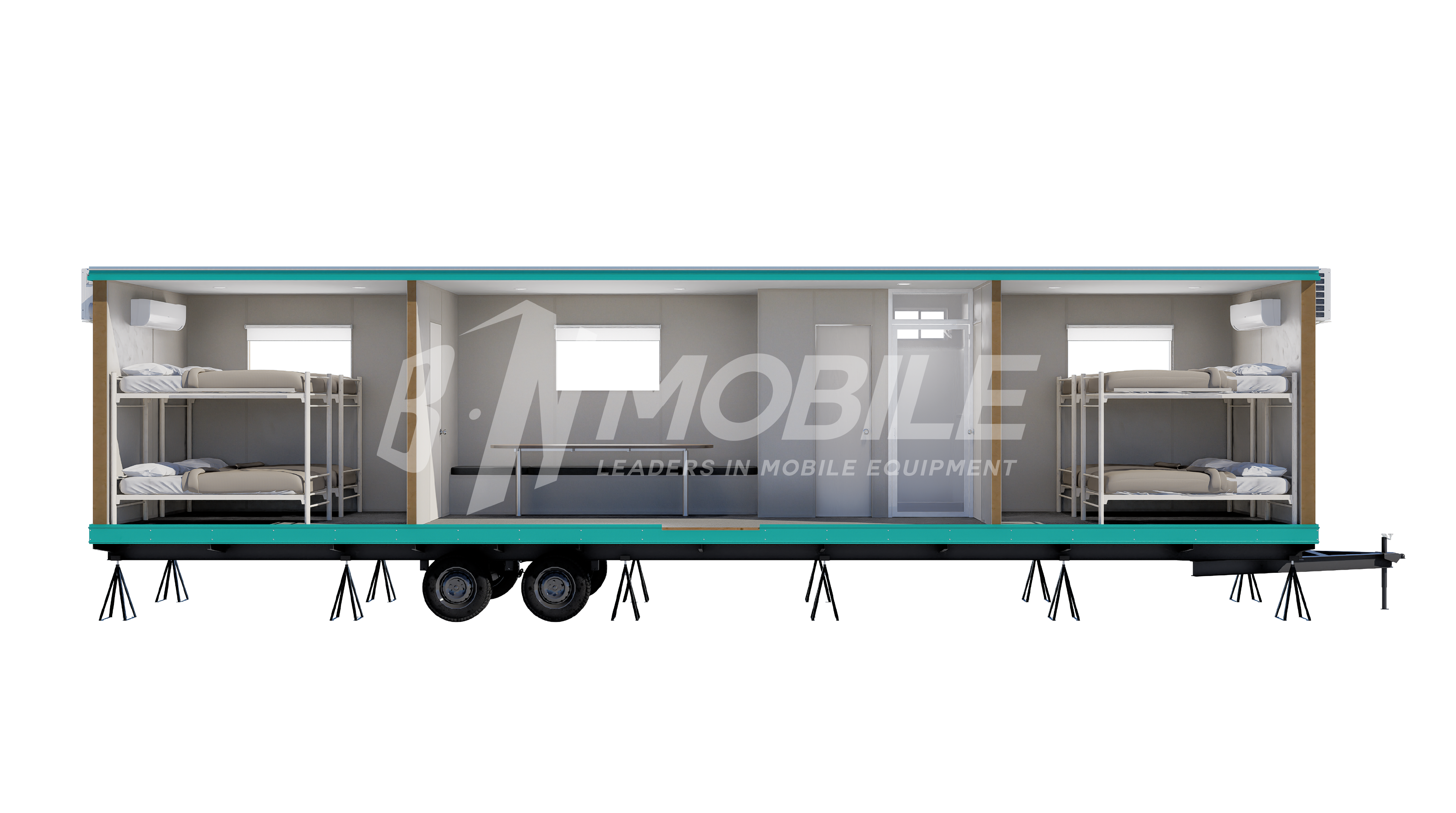 bn mobile, modular building, sleeping quarters, 8x44